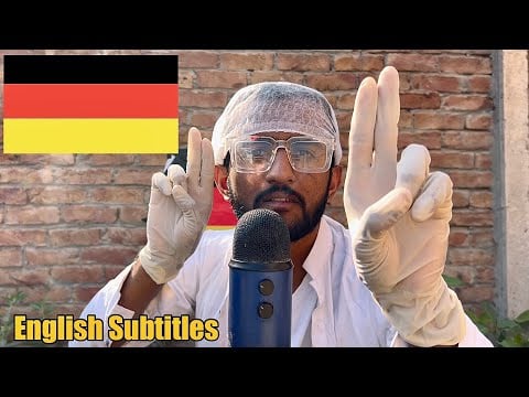 ASMR Cranial Nerve Exam Outdoor In German 🇩🇪 