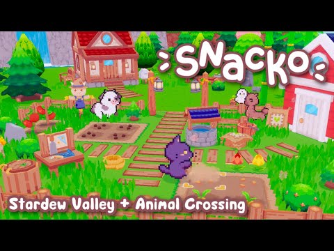 ASMR ✨ Snacko: A Cozy Stardew & Animal Crossing Inspired Game 💕