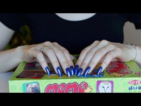 ASMR Memory Card Game | Nail Tapping & Scratching (No Talking)