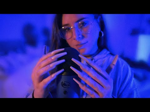 ASMR fast & aggressive mic scratching (no talking)