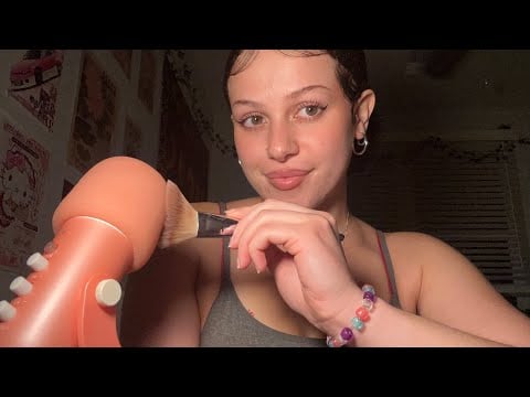 Lofi ASMR | Clicky whispers + mic brushing (yap sesh)