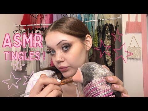 ASMR | Plastic wrap on the mic w/ mic gripping & brushing ! INTENSE TINGLES ✨