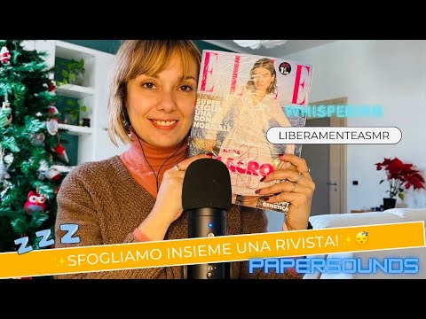 Asmr ita Whispering ✨Sfogliamo insieme una rivista!✨ #papersounds