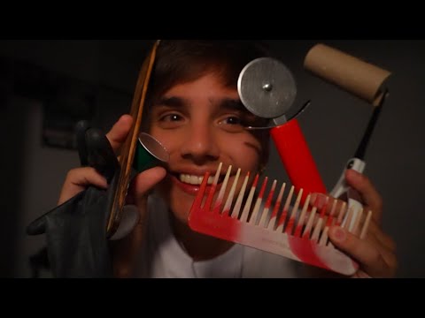 ASMR Visual con cosas RANDOM que encontré en mi casa 🏠😛