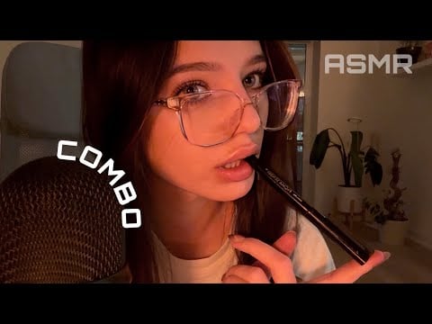 ASMR ☆ Mouth Sounds & Gentle Tapping Combo