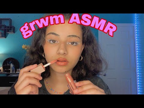 grwm ASMR • whisper ramble, random triggers