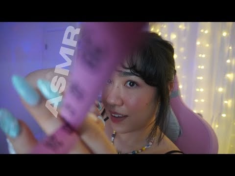 ASMR Measuring You and Doing Your Makeup 💄📏 (low light)