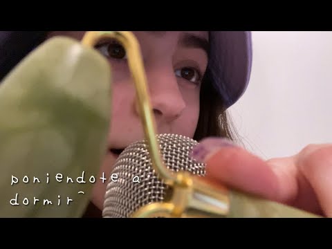 asmr poniendote a dormir