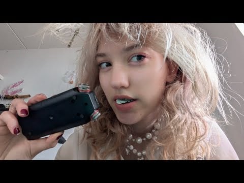 chewing gum ASMR (some hand movements)