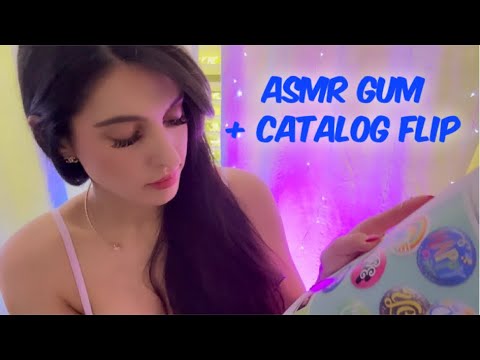 ASMR Gum Chewing Catalog Flip 💟📖🍬