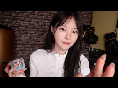 ASMR(Sub✔)복싱매니저의 편안한 선수 케어/경기준비,상처치료,마사지 Boxing manager comfortable care/preparation,wound treatment