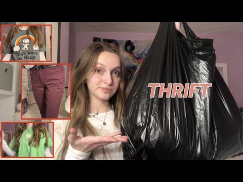 ASMR Try On Thrift Haul