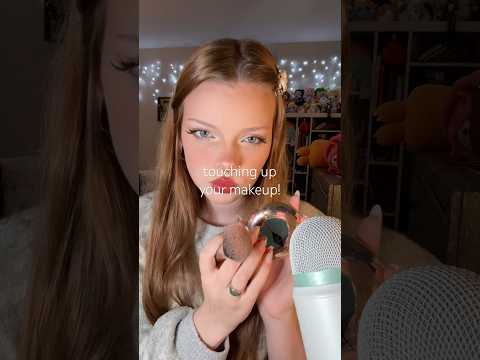 just a little touch up! 🎀 | #asmr #visualtingle #asmrtriggers #asmrforsleep #makeup #newyoutuber