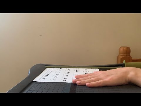 ASMR Paper Cutting With A ~Fancy~ Paper Cutter