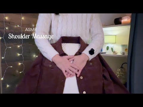 ASMR Shoulder Massage & Energy Clearing✨Micro-adjustments, Sweeping, Crystal Combing, Corduroy