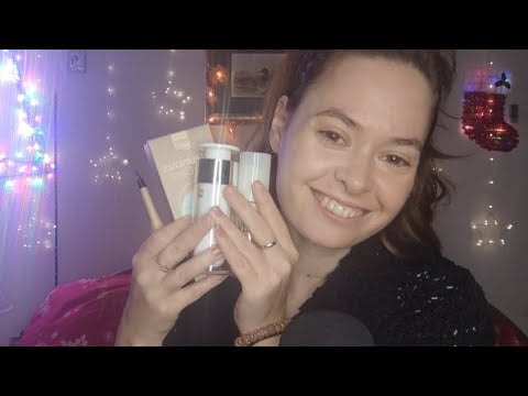 Asmr this or that makeup foundation!!!! (whispering, tapping, scratching, blending)