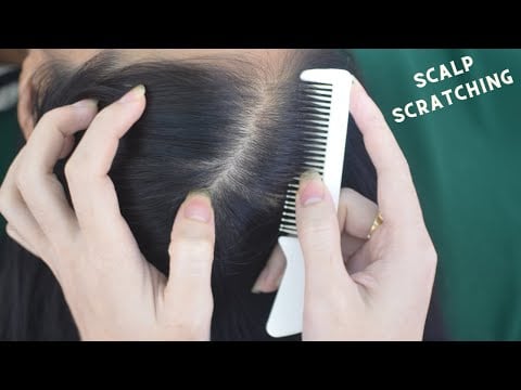 ASMR Tingles Hair Sounds, Aggressive Scalp Scratching Massage For Stress Relief