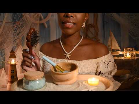 ASMR Luxury Ocean Spa Day 🌊 ULTIMATE Scalp, Hair and Facial Treatment (Deep Sleep)