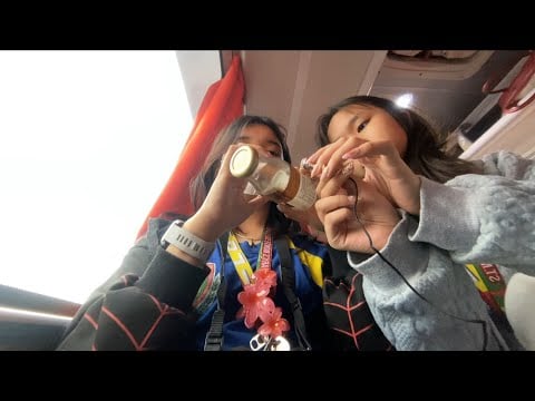 ASMR Field Trip Bus w/ My Friend 🚍✨