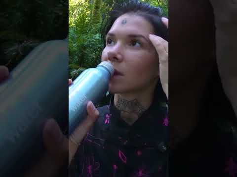 ASMR drink water