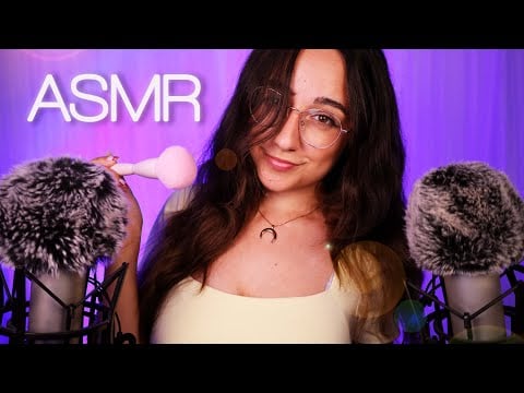 ASMR | All Up in Your Ears: Soft & Cozy ❤️ Mic Brushing + Whispers