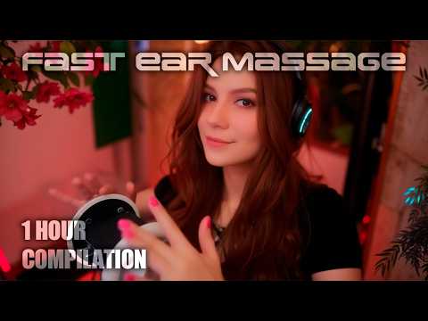 ASMR Fast Ear Massage Compilation / 1 Hour of Intense Relaxation 💎 No Talking, 3Dio