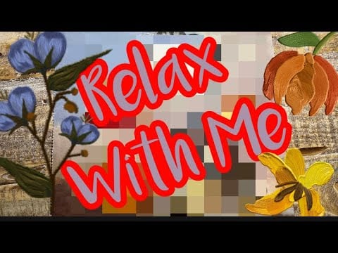 ASMR Visual & Sound Triggers: Vintage Flowers 💐 Sticker Puzzle #800 