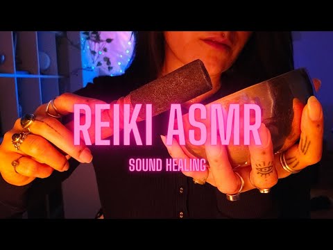 REIKI ASMR sound healing  l  singing bowl  l  fluttering