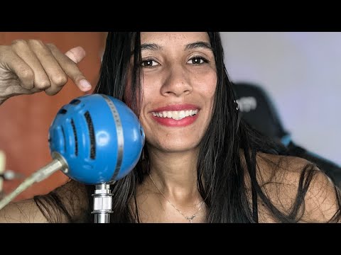 ASMR COM PRIMEIRO MIC DO CANAL ( especial 27k de inscritos)