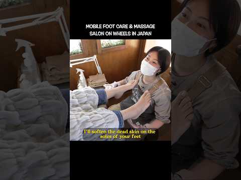 (ASMR) Mobile Foot Care & Foot Massage Salon on Wheels in Japan