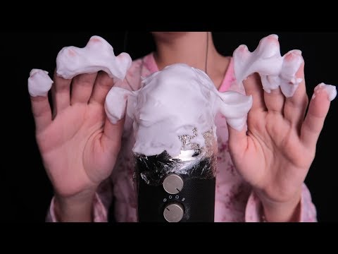 ASMR blue yeti: ESPUMA NO MICROFONE  - SOM RELAXANTE PARA DORMIR