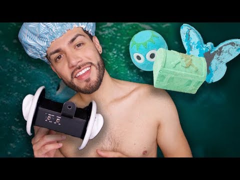 ASMR - SUPER Relaxing FIZZY Bath! (Male Whisper)