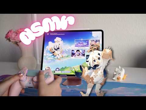 ASMR First Time Playing With a Controller (Genshin Impact on iPad )