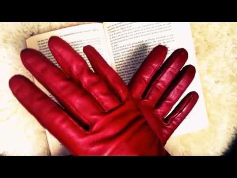LEATHER GLOVES while whispering" IT"💧💧💧💧in Dutch [[ASMR]]