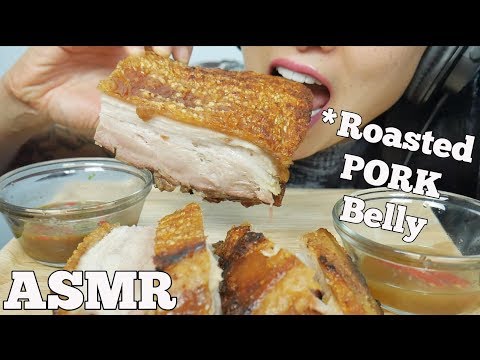 ASMR ROASTED PORK BELLY *Lechon (EATING SOUNDS) | SAS-ASMR