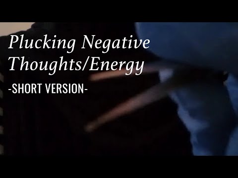 ASMR | 1 Minute 30 Seconds Plucking (Removing) Negative Thoughts/Energy (Layered sound) ♡