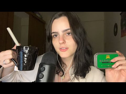 ASMR OBJETOS E PALAVRAS QUE TE CAUSAM TINGLES + chuva