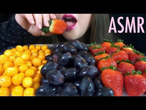 HEALTHY EATING ASMR Fruit Platter - EXTREMELY Satisfying CRUNCHY & Juicy Eating Sounds