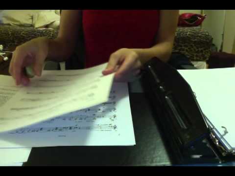 Organizing my gig book! No talking, just ASMR!