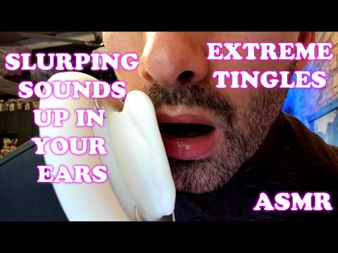 ASMR Slurping Sounds Up In Your Ears