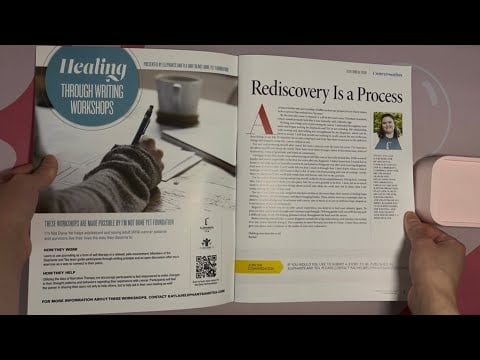 ASMR Flipping Through Elephants And Tea - December 2023 Issue (No Talking)