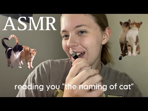 ASMR reading you the poem "The naming of cats" (Jefferys custom video)