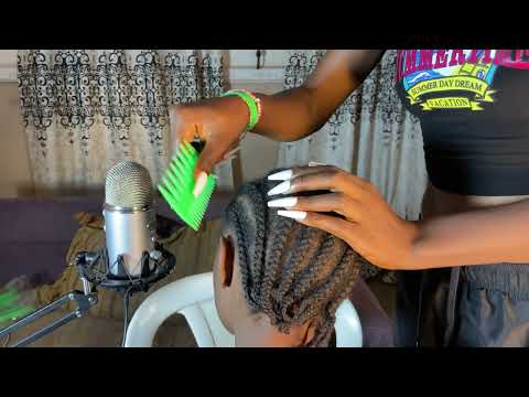 ASMR HAIR MASSAGE SCALP SCRATCHING AND EAR PICKING CLEANING FOR SLEEP VERY RELAXING