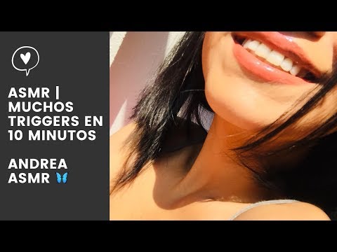 ASMR| Varios Triggers en 10 minutos| Tapping | Sonidos de Agua| Andrea ASMR 🦋