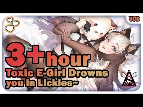 【ASMR / 3DIO】3+ Hour; Toxic E-Girl Drowns you in Lickies~ ♡