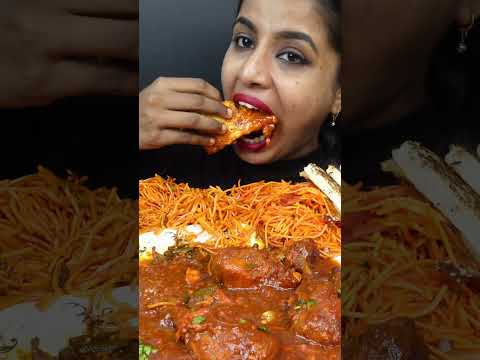 ASMR Eating Spicy Dragon Chicken,Chinese Chicken Leg Piece.Noodles,Fried Rice ASMR Eating Mukbang