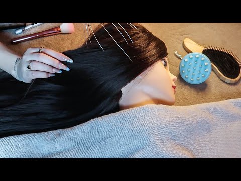 ASMR Massage crânien RÉALISTE (Huile, soins, massage, papouilles...)