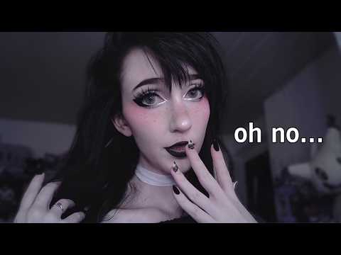 asmr ☾ oh no.. i got black lipstick on you 🥺💋 (kisses & breathy mouth sounds)