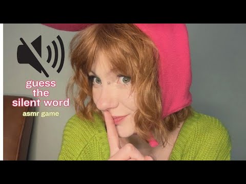asmr 🤫❔guess the silent word game 🤐inaudible / unintelligible / lip reading