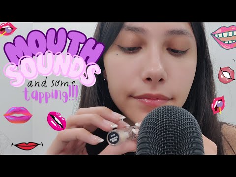 ASMR | Mouth Sounds with Sprinkled Tapping ✨